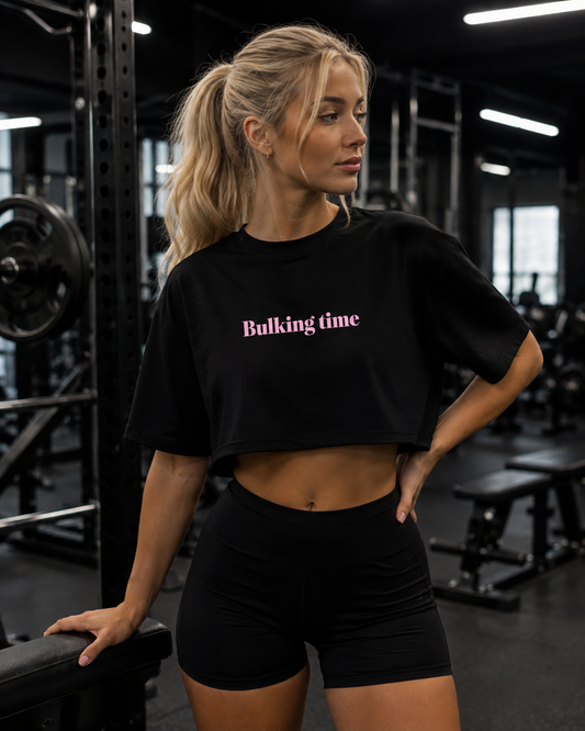 Women’s crop top «Bulking time»