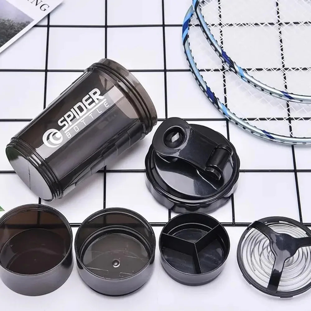 3-Layer Protein Shaker Bottle