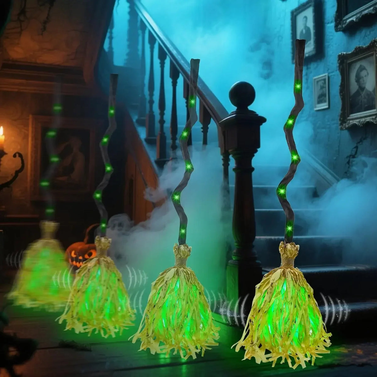 Spooky Witch Broom™ – Animated Halloween Decoration