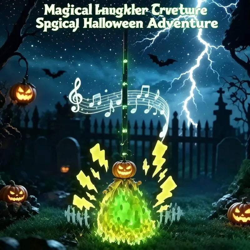 Spooky Witch Broom™ – Animated Halloween Decoration