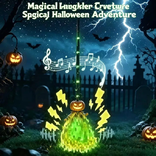 Spooky Witch Broom™ – Animated Halloween Decoration