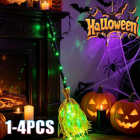 Spooky Witch Broom™ – Animated Halloween Decoration